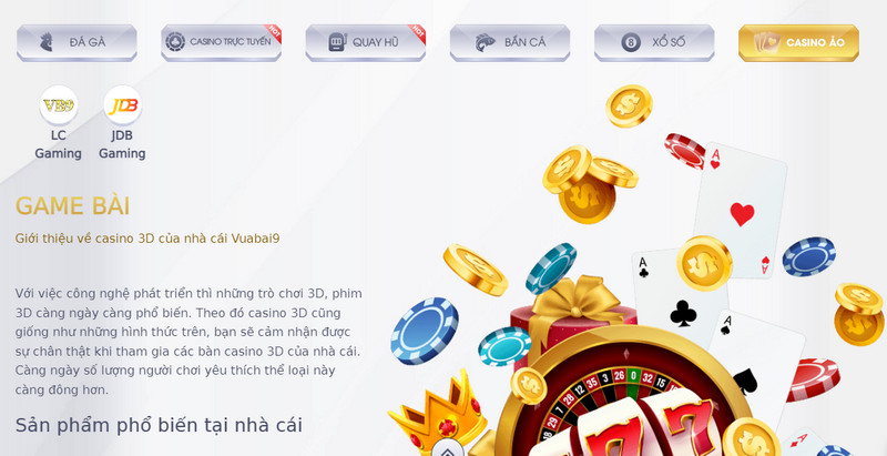 Nhà cái Vuabai9 được đánh giá là nền tảng cá cược trực tuyến chất lượng hàng đầu 2024, anh em bet thủ an tâm truy cập trò chơi.
