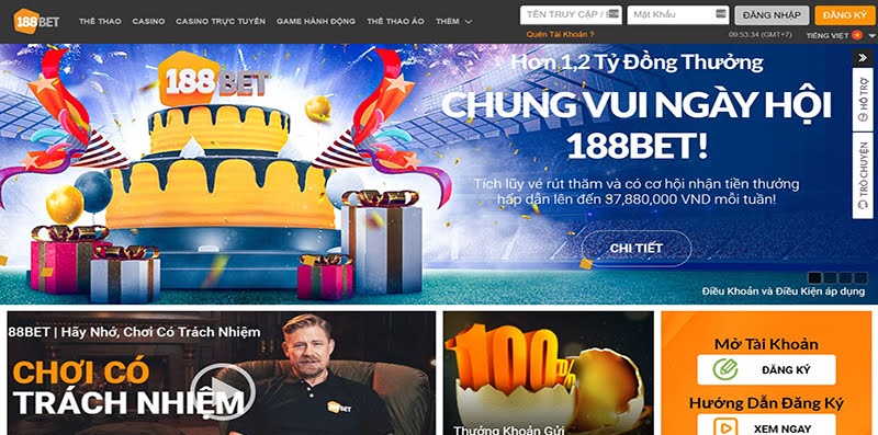 188Bet mang đến cho người chơi những trải nghiệm cá cược trực tuyến tuyệt vời nhờ vào chất lượng dịch vụ và sự chuyên nghiệp của mình.