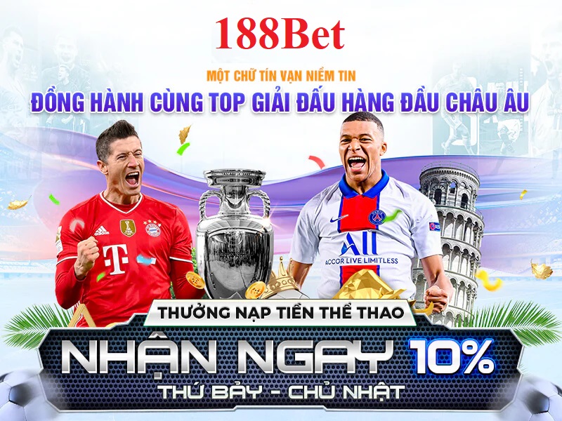 188Bet mang đến cho người chơi những trải nghiệm cá cược trực tuyến tuyệt vời nhờ vào chất lượng dịch vụ và sự chuyên nghiệp của mình.