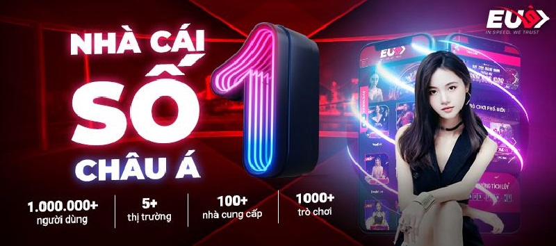 EU9 nền tảng cá cược trực tuyến hàng đầu, cung cấp dịch vụ cá cược thể thao, casino trực tiếp, và nhiều trò chơi giải trí hấp dẫn.